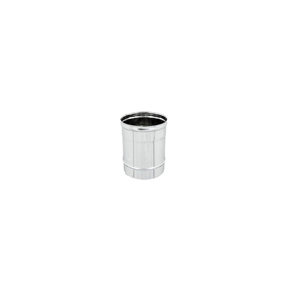 Tubo acciaio inox 140 x 250mm 5 decimi aisi 304