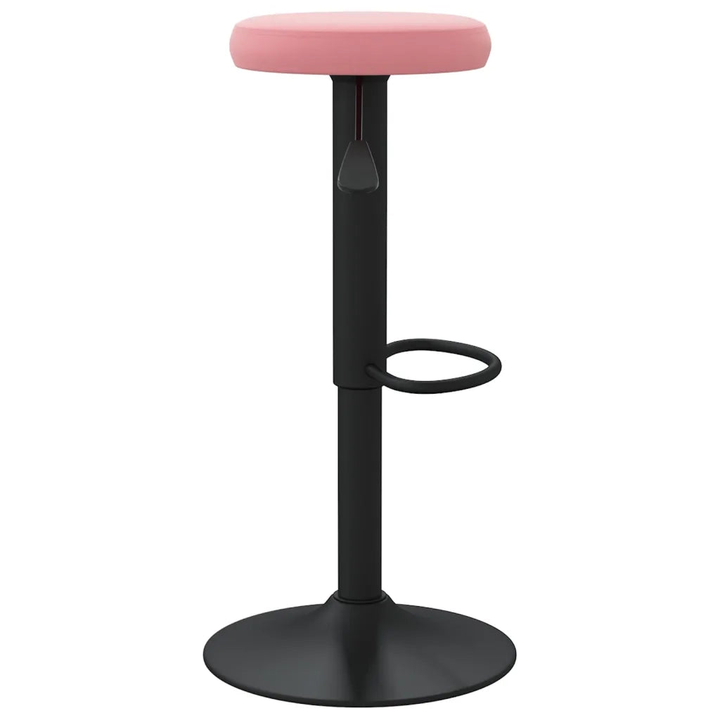Sgabelli da Bar 2 pz Rosa in Velluto 333148