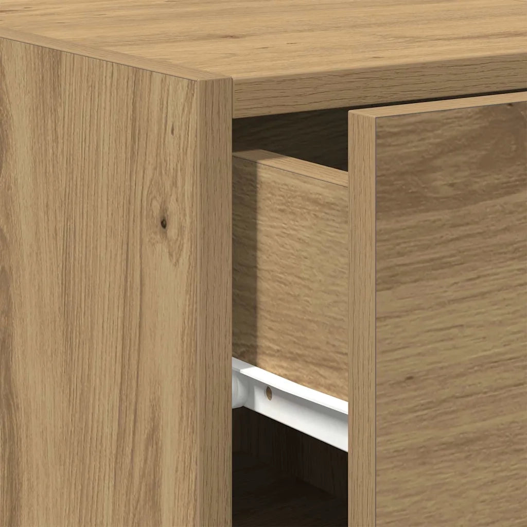 Credenza | Madia | Buffet da pranzo | Armadio da pranzo con cassetto Rovere artigianale 30 x 42,5 x 93 cm