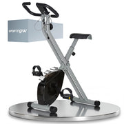 Cyclette Pieghevole Magnetica con Display LCD ¨C Minimal ¨C Grigio e Nero