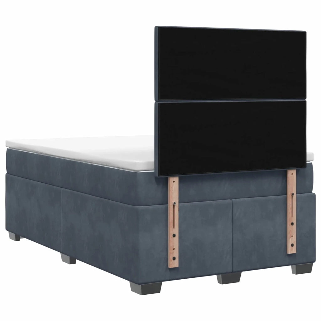 Letto box spring con materasso Grigio Scuro 120 x 190 cm 3455061