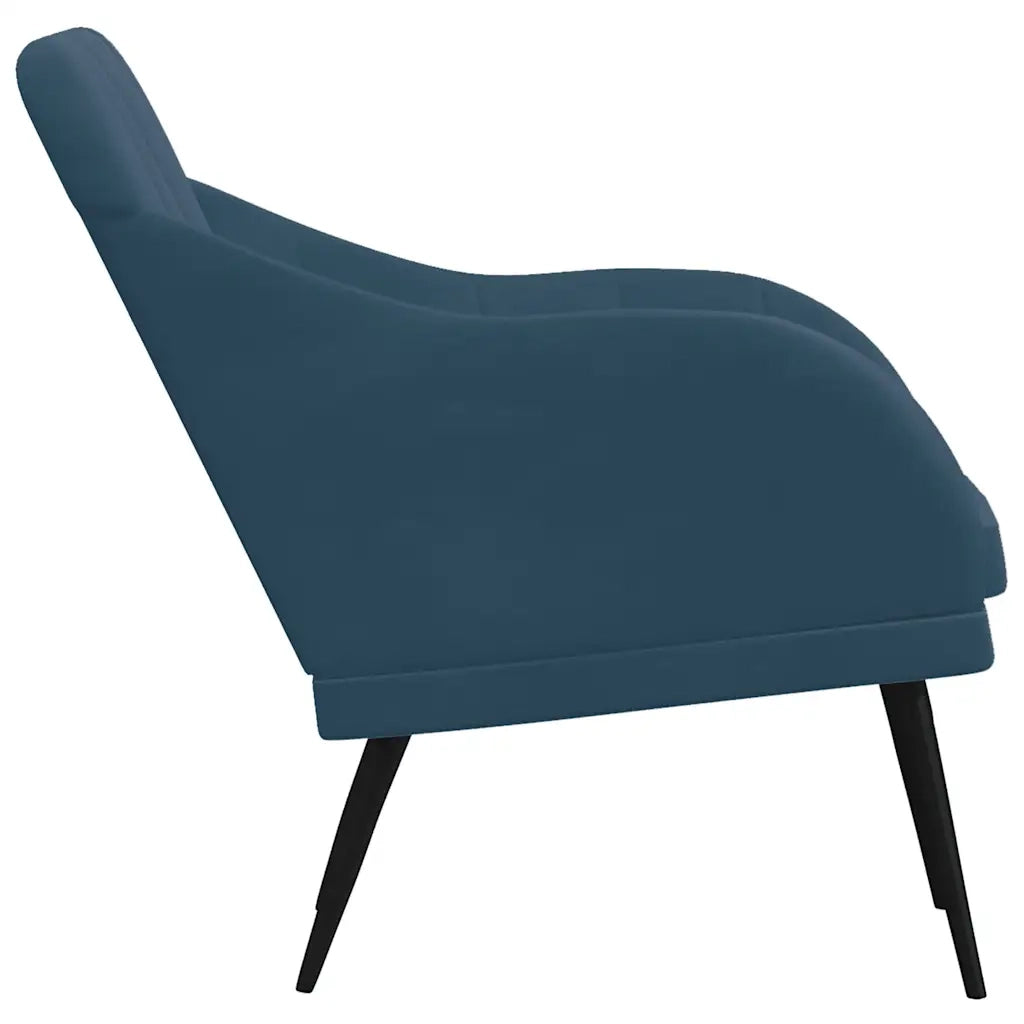 Poltrona Blu 63x76x80 cm Velluto 351463