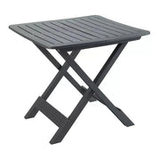 MAURY'S TAVOLO ANIENE PIEGHEVOLE DA ESTERNO  80X72X70 CM IN COLORE ANTRACITE