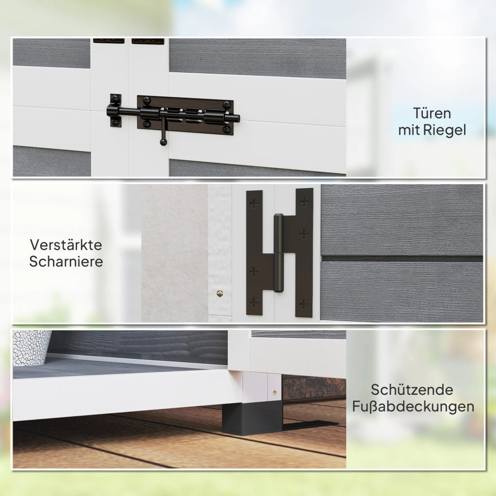 Casetta da giardino ¨C Minimal ¨C 91x69x192 cm, legno, grigio chiaro