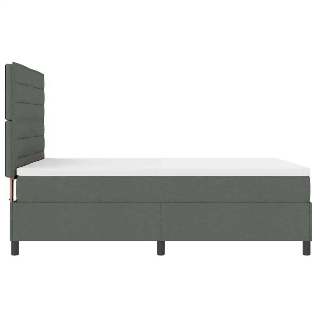 Letto a molle con materasso Grigio scuro 160 x 200 cm Tessuto 3339323