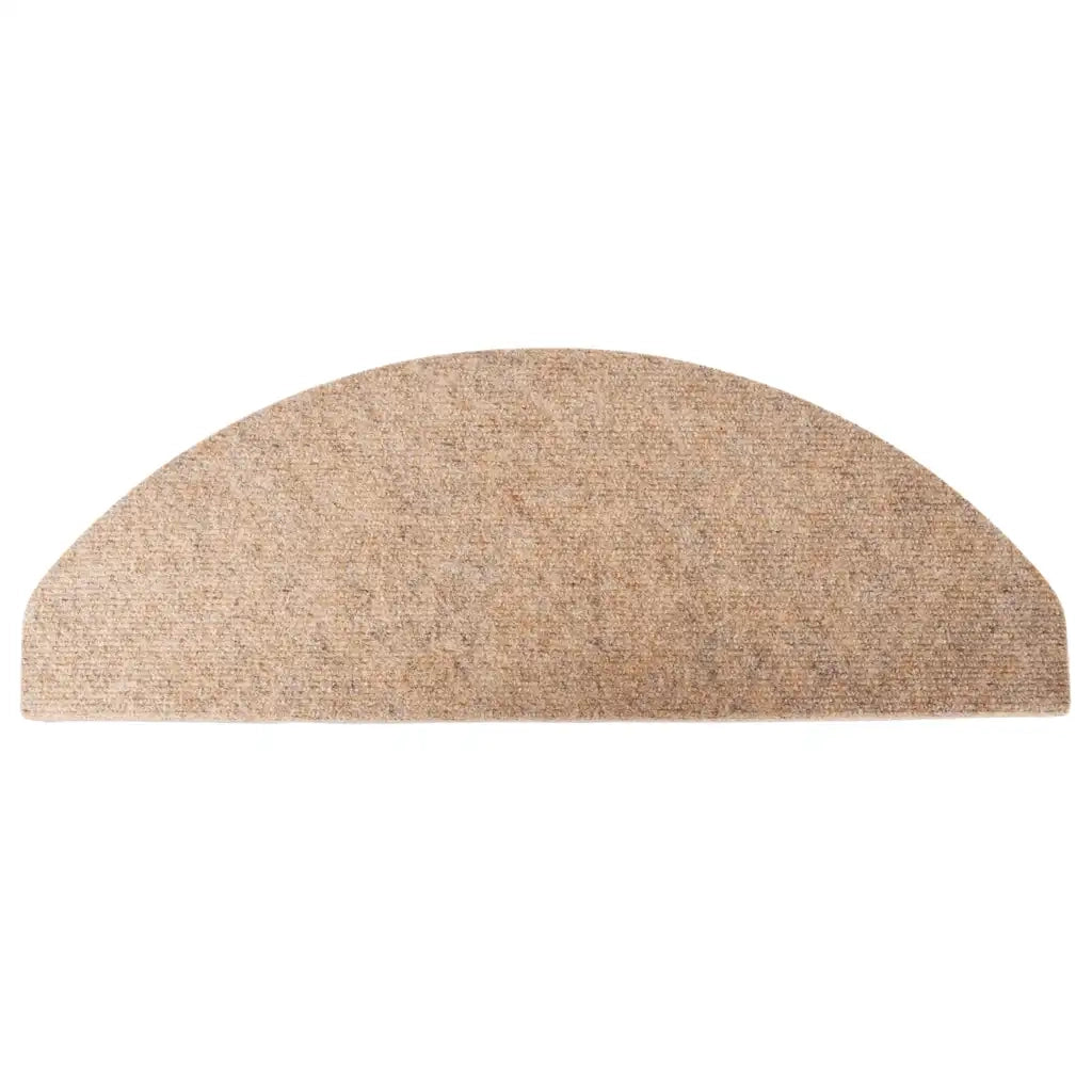 Tappetini Autoadesivi per Scale 20 pz Beige 65x22,5x3,5 cm 3365896