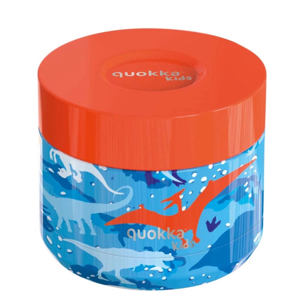 Contenitore Alimentare 369ml per Bambini Modello Whim Kids Motivo Dinosauro Blu Quokka