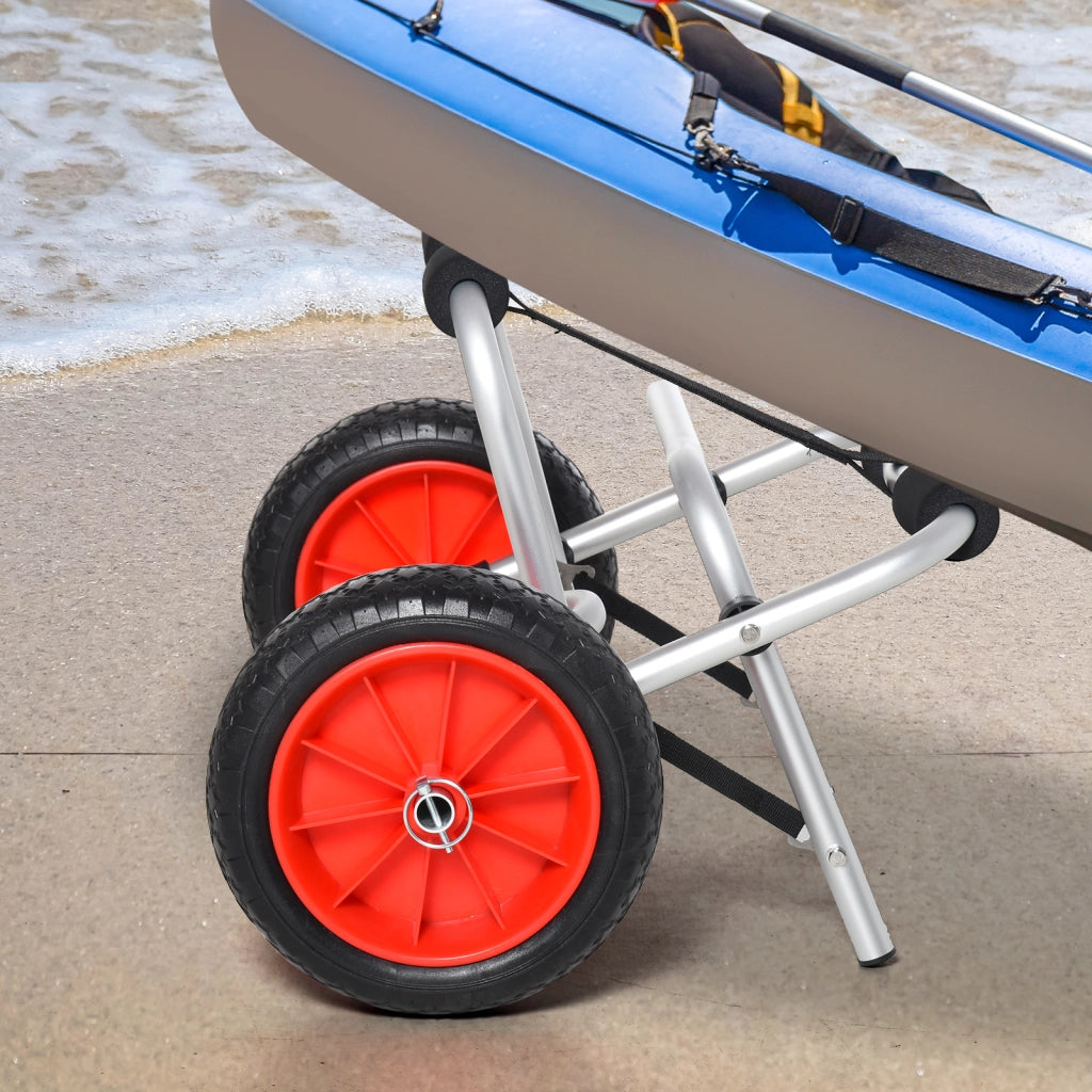 Carrello pieghevole per Kayak Canoe Surf ¨C zephmum ¨C Grigio 68x44.5x40 cm