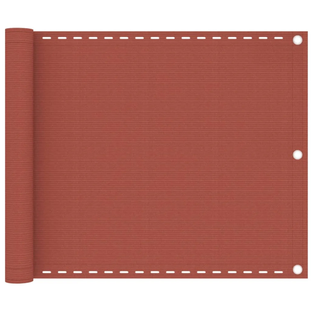 Schermo per balcone schermo per la privacy 75 x 300 cm HDPE terracotta 02_0010408