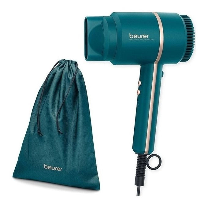 Beurer HC 35 Ocean Asciugacapelli 2000 W Ioni 3 velocita' 3 temperature Custodia e Concentratore inclusi colore Blu Petrolio