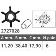 GIRANTE JOHNSON/EV. 2/4T 4/8 HP JOHNSON / EVINRUDE IMPELLER 389576/436137