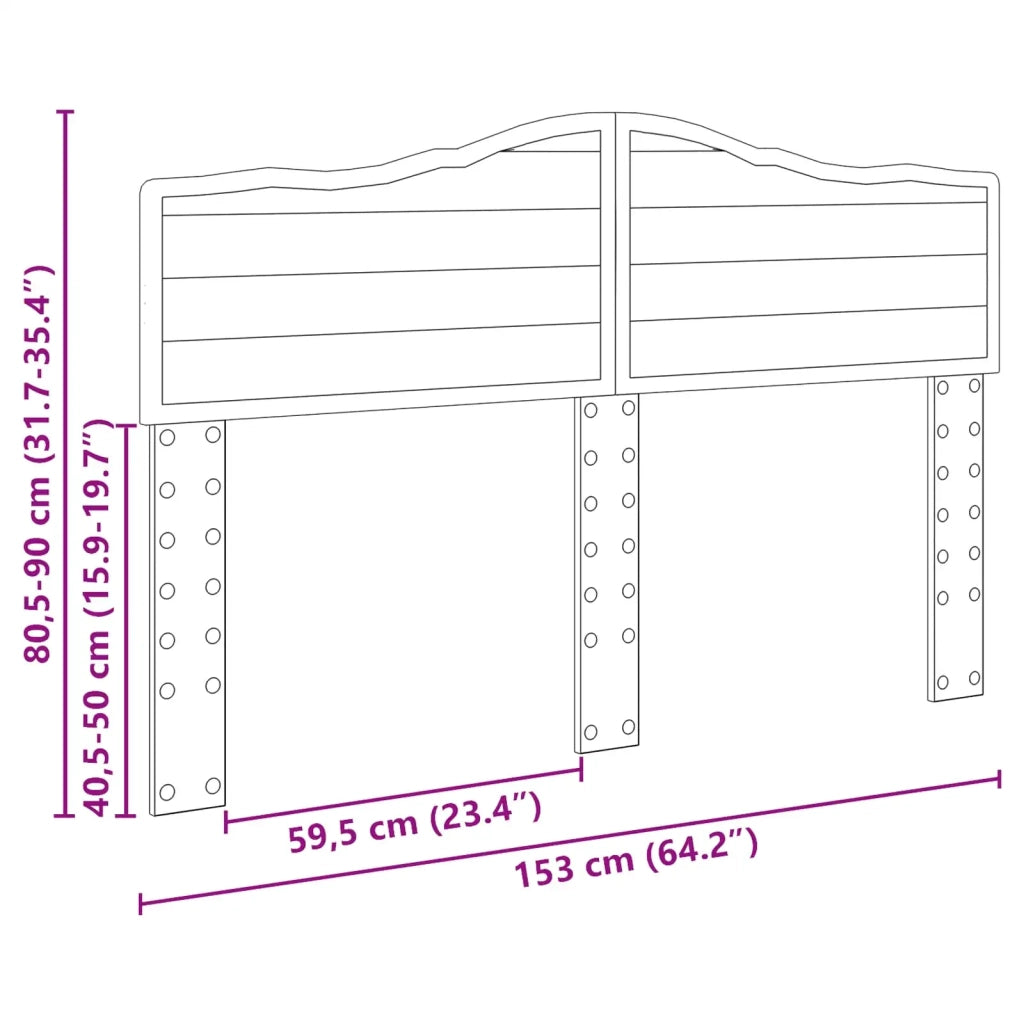 Testiera | Testata Rovere Sonoma Legno multistrato