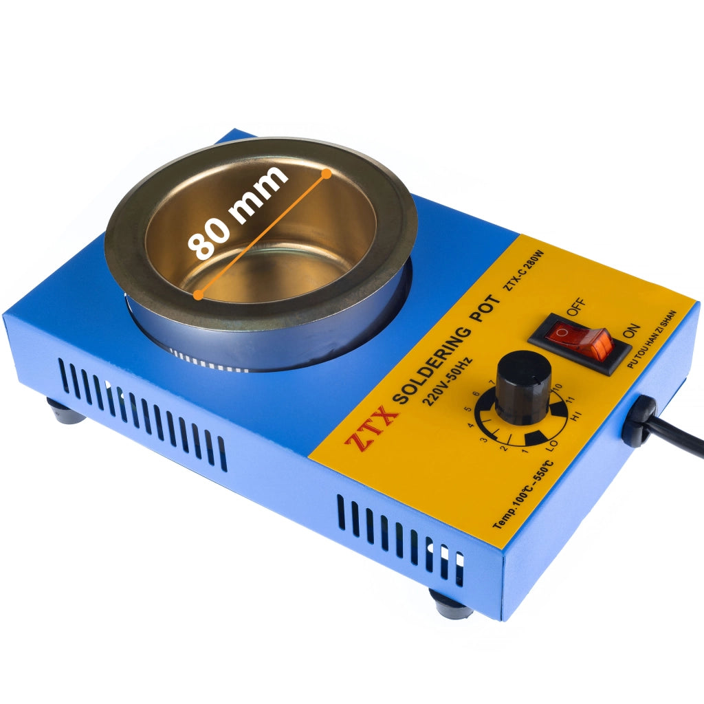 Tigelle per Saldatura 31-C 280W – Acciaio Inossidabile, Diametro 80mm | Temperatura 100-550°C