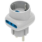 ADATTATORE TRIPLO SCHUKO-16A+SCHUKO AIGOSTAR - BIANCO 2P+T- 2 pezzi