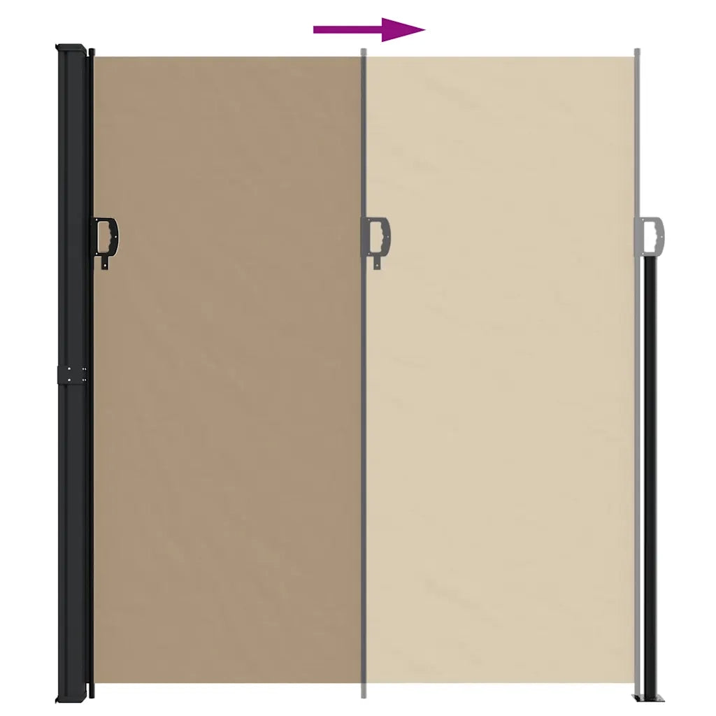 Tenda da Sole | Tenda parasole Laterale Retrattile Tortora 220x300 cm