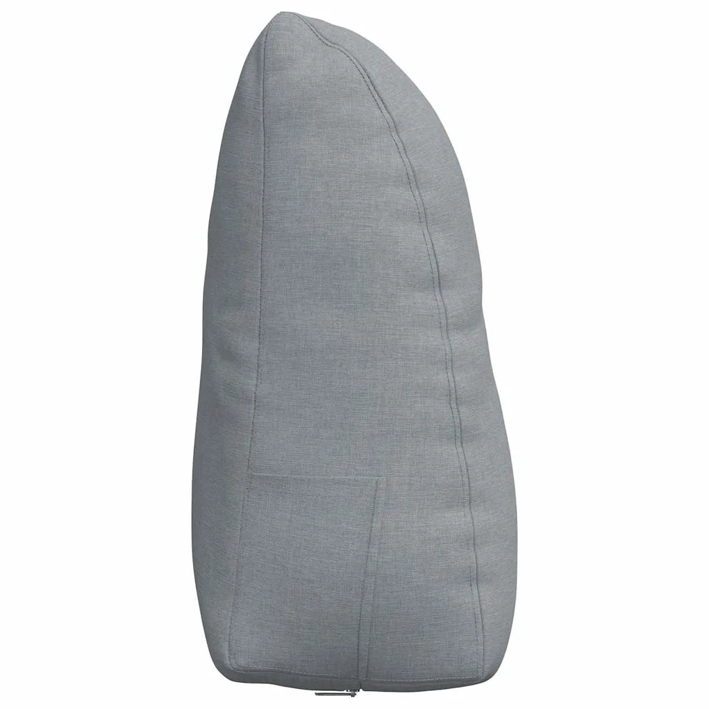 Cuscino per Schiena Grigio chiaro 60 x 24 x 50 cm Tessuto 42014383