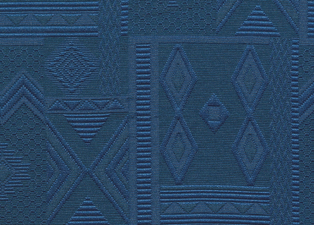 Copritavolo Salotto/Cucina Jacquard Modello Mexico Made In Italy - 140x180 - Blu