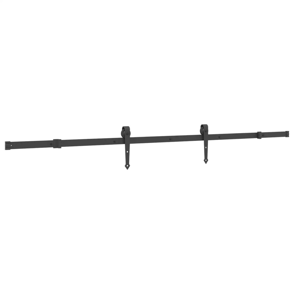 Porta scorrevole NARVIK Naturale e Nero 100 x 210 cm (213,5 cm) 3445394