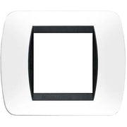 Placca 2 moduli bianco