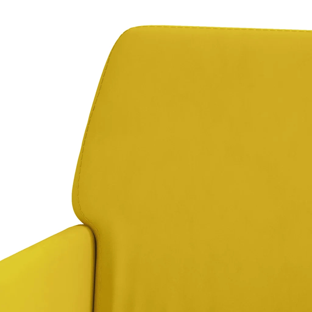 Panca-Sgabello-Divanetto Gialla 108x79x79 cm in Velluto 429158