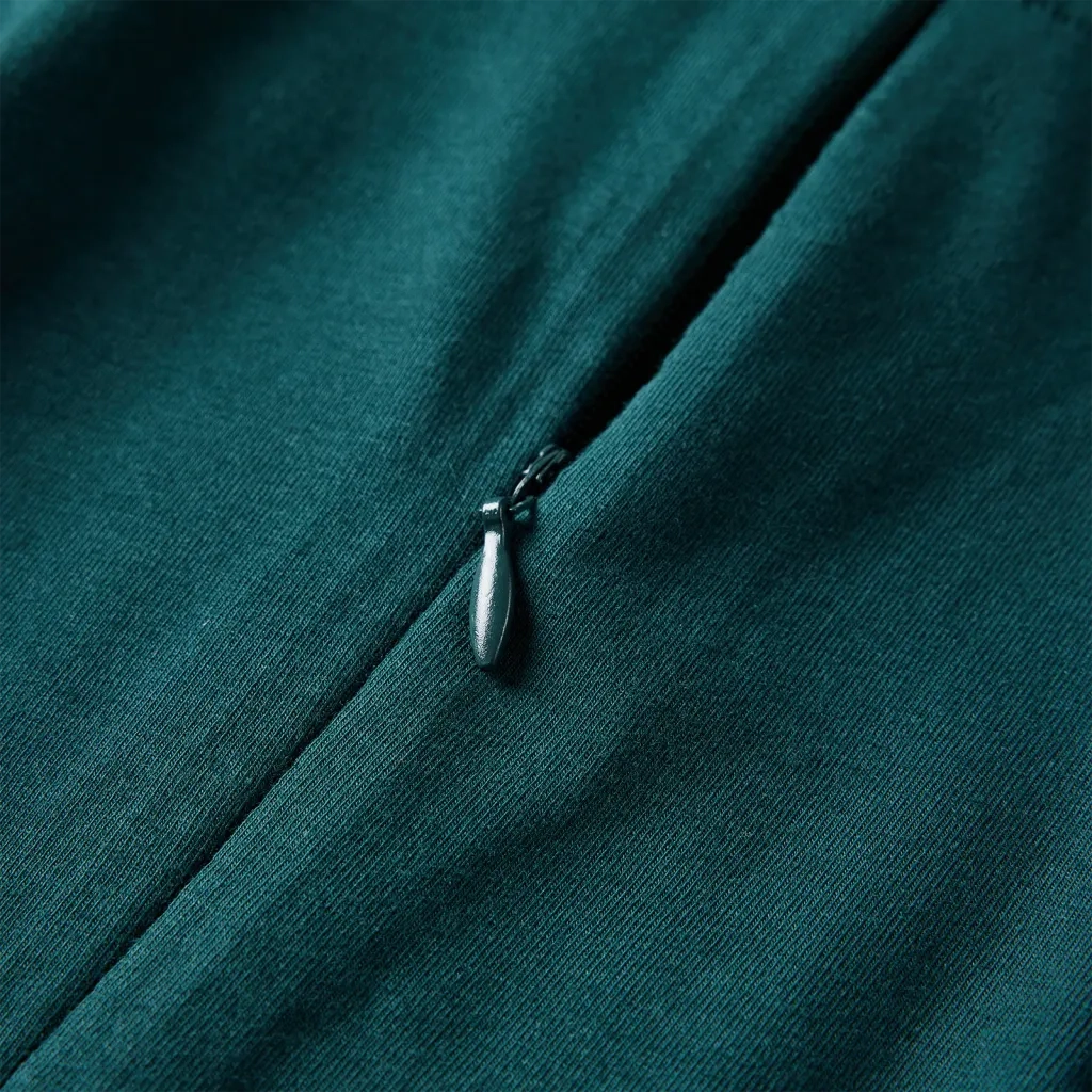Abito da Bambina a Maniche Lunghe Verde Scuro 104 CFW5407303