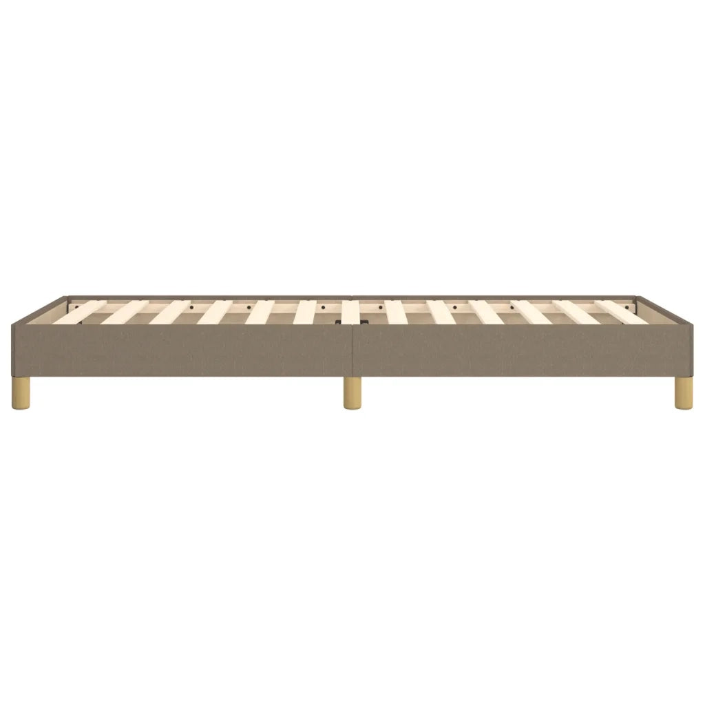 Letto singolo | Letto per adulti | Giroletto senza Materasso Tortora 90x200 cm Tessuto