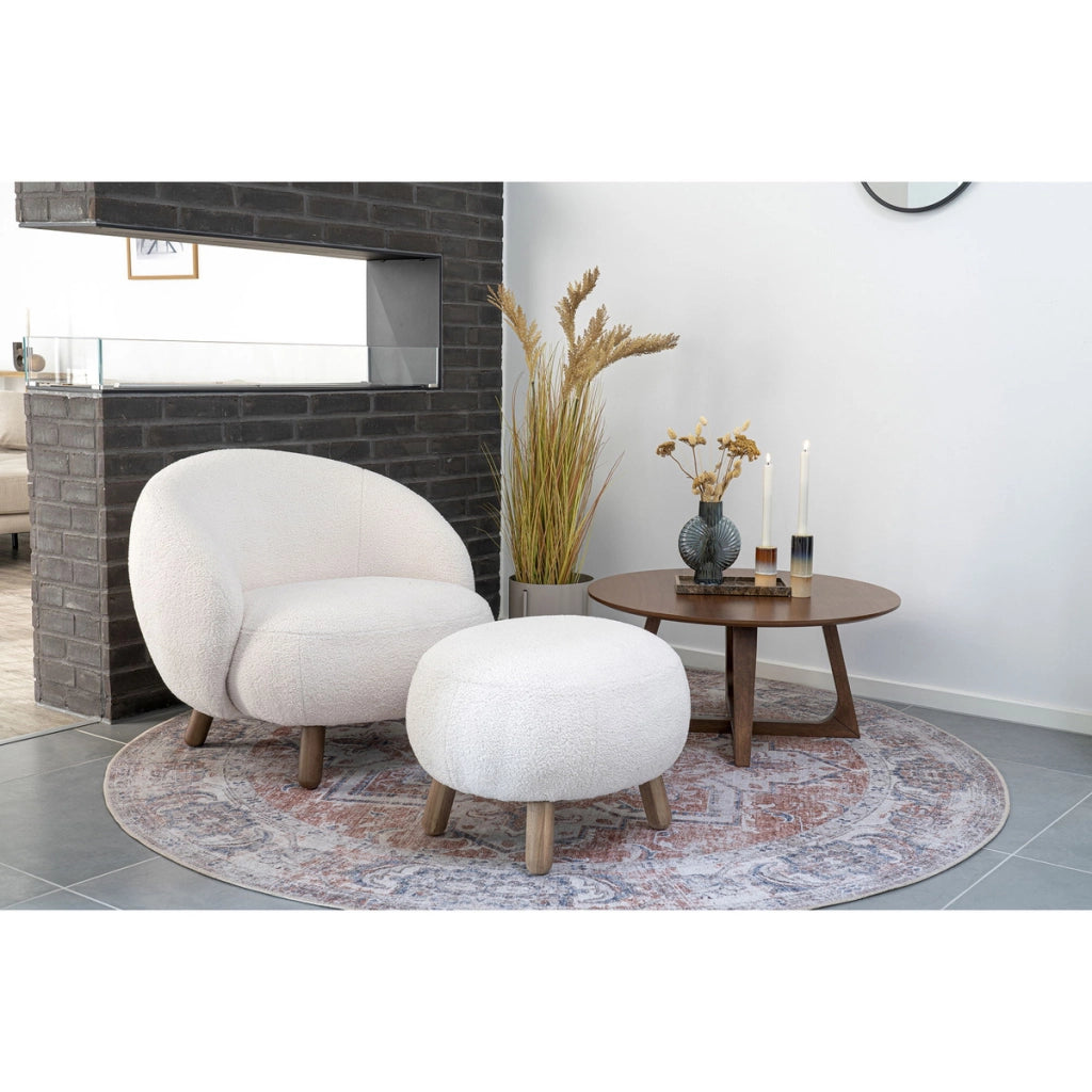 Tavolino Hellerup, Marrone, MDF, 75x75x36 cm