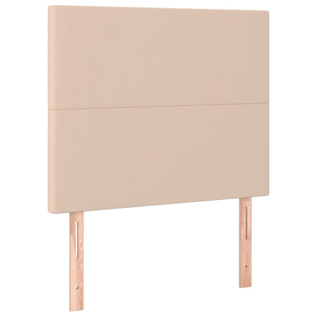 Giroletto Molle Materasso e LED Cappuccino 100x200cm Similpelle