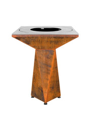 Braciere da giardino, Barbecue con copertura protettiva - G1 Basic corten