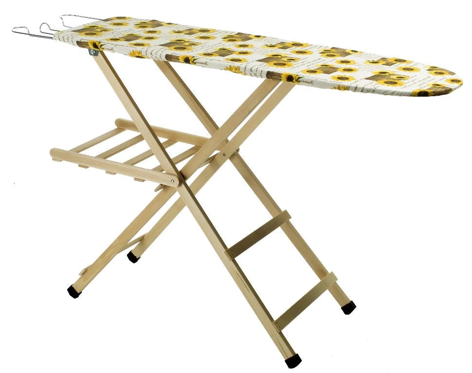 Tavolo Asse da Stiro in Legno di Faggio Naturale 118 x 34 cm