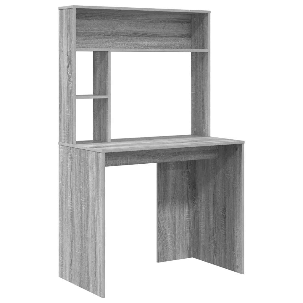 Scrivania | Tavolo da Ufficio Grigio Sonoma 91 x 50 x 149 cm Legno multistrato