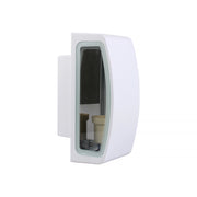 LAMAPADA DA PARETE PER ESTERNO IP65 CON ATTACCO E27 - APPLIQUE IN ALLUMINIO BIANCO E VETRO IDEALE PER GIARDINI E VIALETTI