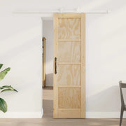 Porta scorrevole Naturale e Bianco 61 x 198,5 cm 3445467
