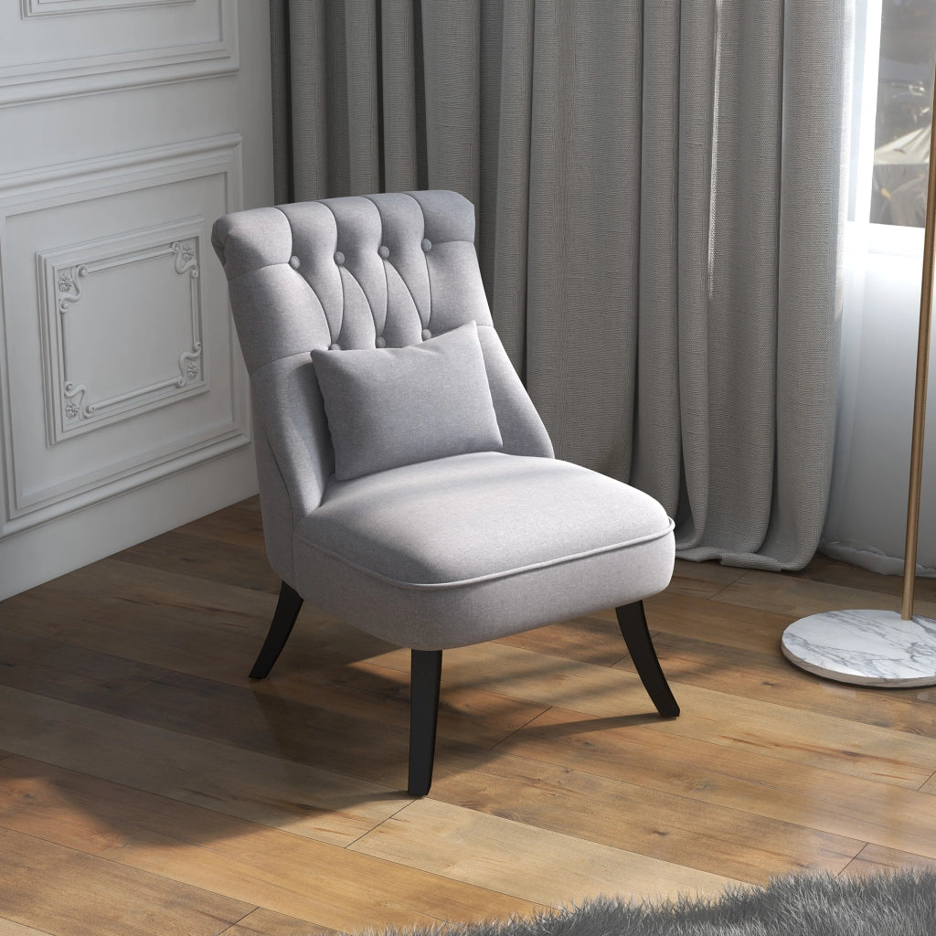 POLTRONA Vintage 52,5x69x77 cm Lino Grigio