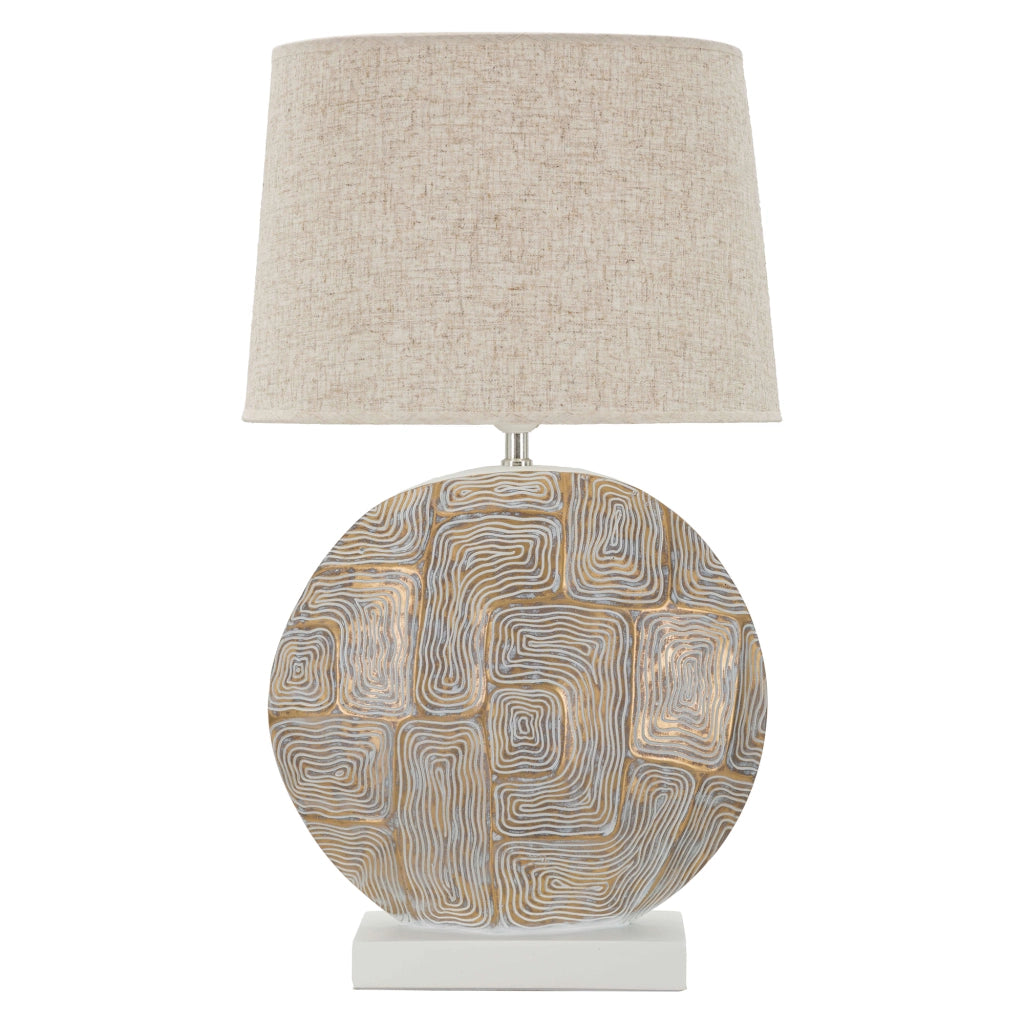 Fale, Lampada da Tavolo Necessaria 1 Lampadina, Beige