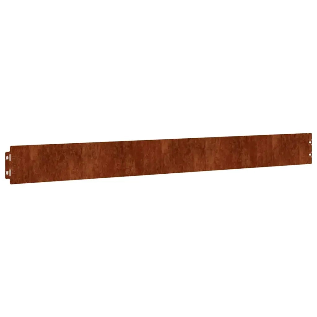 Bordure per Prato 50 pz 10x103 cm Flessibili in Acciaio Corten CFW7645545
