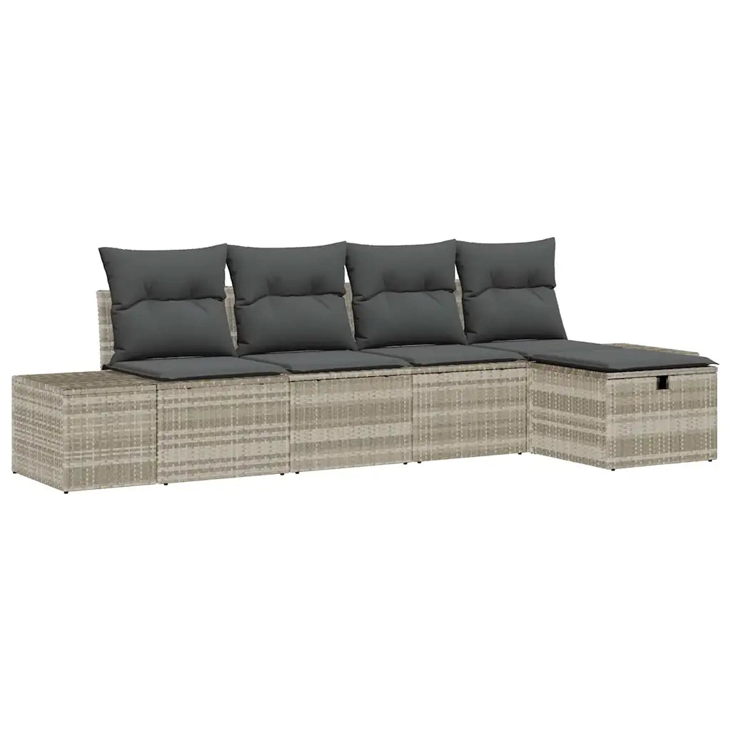 Set di divani con cuscino 6 pcs polyrattan