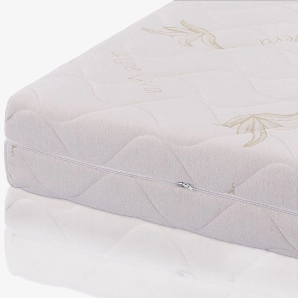Materasso Matrimoniale 160x200, Alto 25 cm - Memory, Sfoderabile, Rivestimento Aloe Vera, | Premium