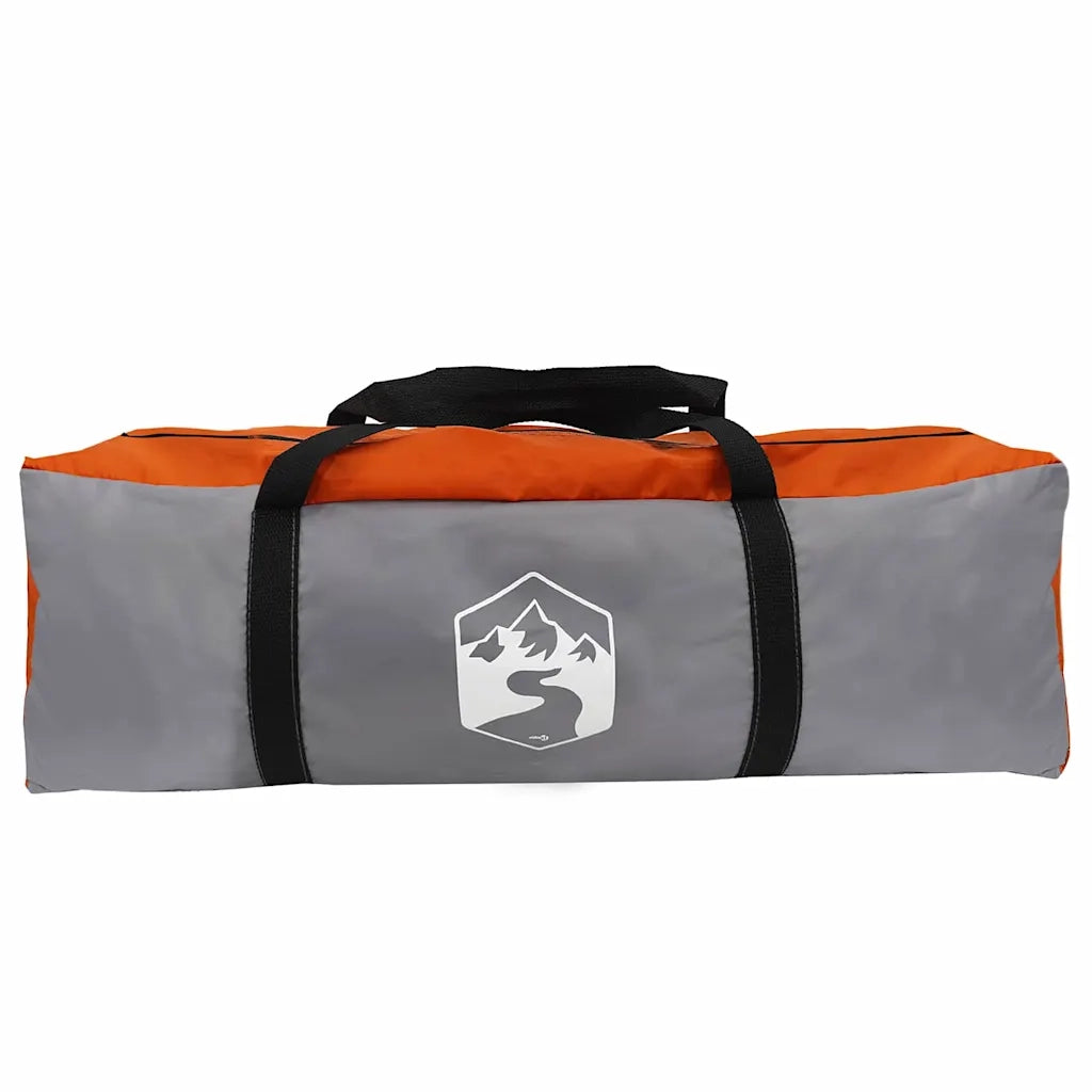 Tenda tunnel-Tenda da campeggio Grigio e arancione 510 x 240 x 156 cm taffet¨¤