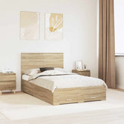 Struttura del letto con testiera-Giroletto con Testiera Rovere Sonoma 120 x 200 cm 615525