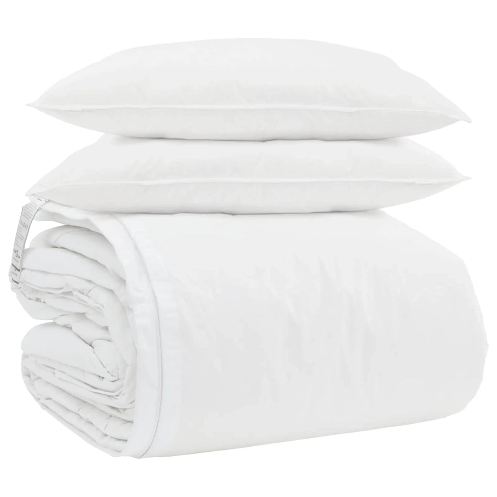Set di Piumoni con cuscino 3 pz | Duvet Bianco Piuma d'anatra