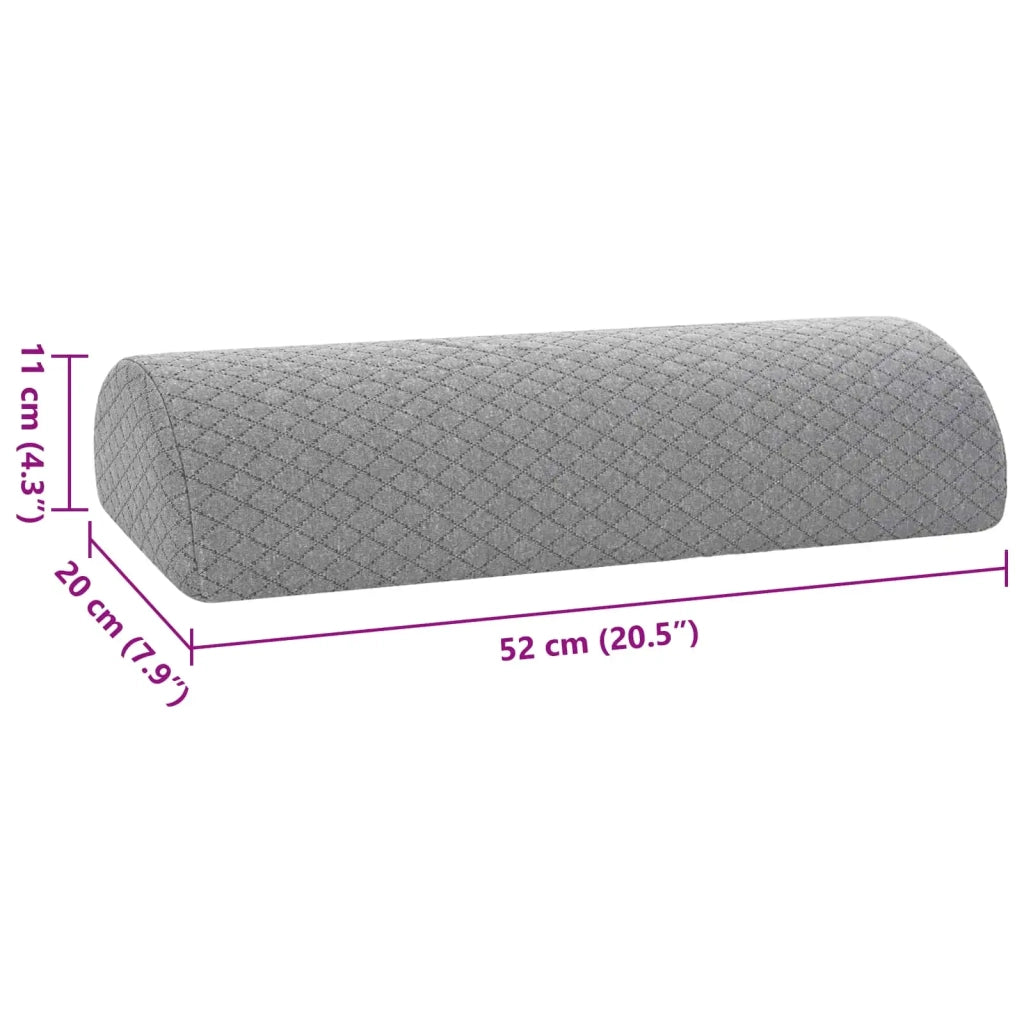 Cuscino per Gambe Grigio 52 x 20 x 11 cm Schiuma Memory 42020197