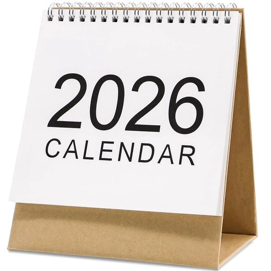 Calendario da ufficio 2026 Calendario da ufficio Mini calendario da ufficio Riepilogo mensile Pianificatore Lista delle attività Piccolo calendario giornaliero Calendario da ufficio in piedi