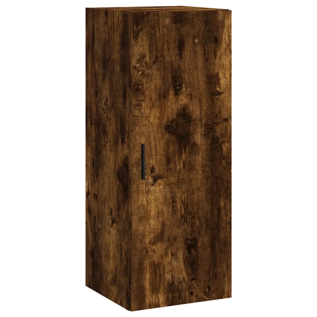 Credenza-Buffet-Armadio da cucina Rovere Fumo 34,5x34x180 cm in Legno Multistrato 207430