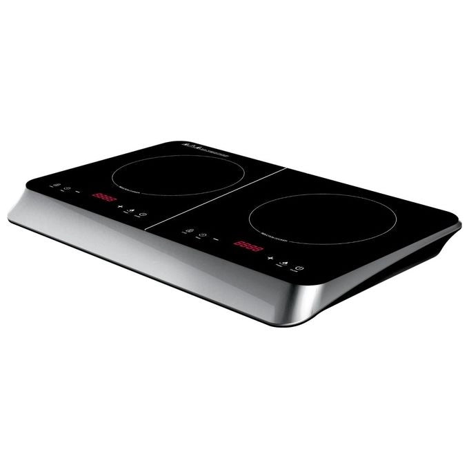 Ardes AR1F602 Kookie Duo Fornello a Induzione 2 Zone 3500 W Touch Display Digitale Timer colore Nero