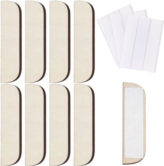 Kit di riparazione di scharnieri - Pannello di legno - 8 x 3,5 pollici - Copertura di guasto di porta - Piastra di riempimento per scharnieri in legno - Adatto per armadi cucina - Dimensioni: 8 x 3,5 pollici