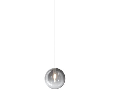 SOSPENSIONE BIANCO 8 LUCI TONDA VETRI OR + RA + 2X BR + 2X AM + 2X FU 1184BI-S8 T-MS