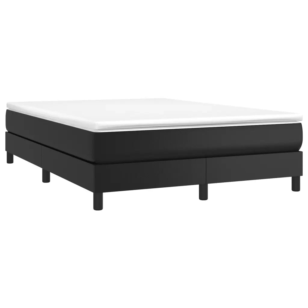 Struttura Letto a Rete a Molle Nero 140x200 cm in Similpelle 3120700