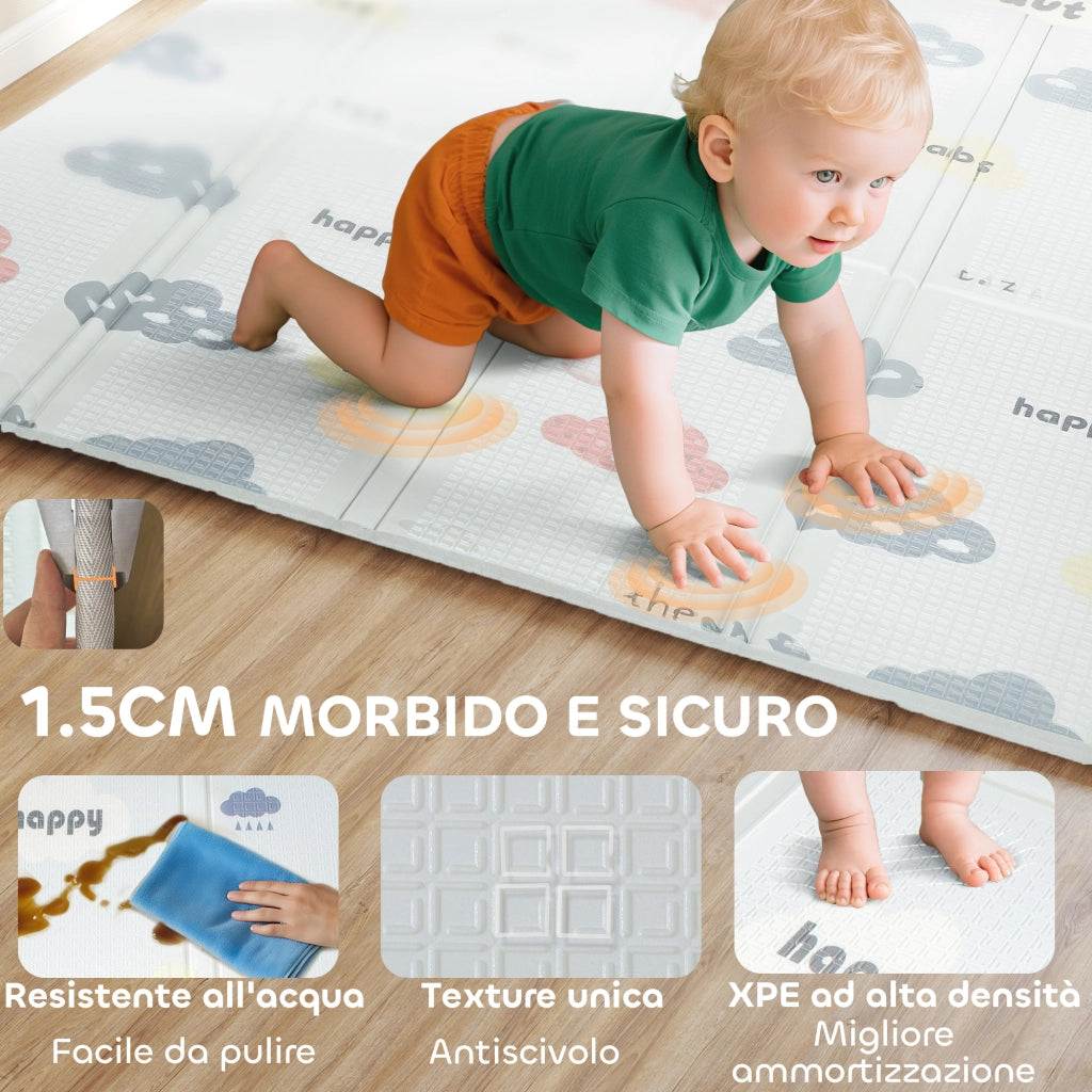Tappeto Gioco Bambini Alfabeto ¨C Xylo ¨C XPE Impermeabile Multicolore 200x180x1.5cm
