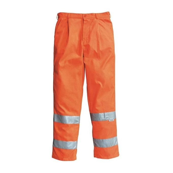 Neri GB Greenbay Pantalone Alta Visibilita' EN 471 60% Cotone 40% Poliestere Bande Riflettenti 3M Taglia 52 colore Arancio